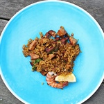 Ontario pork loin paella