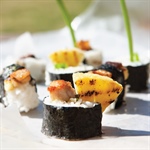Pork belly & pineapple sushi