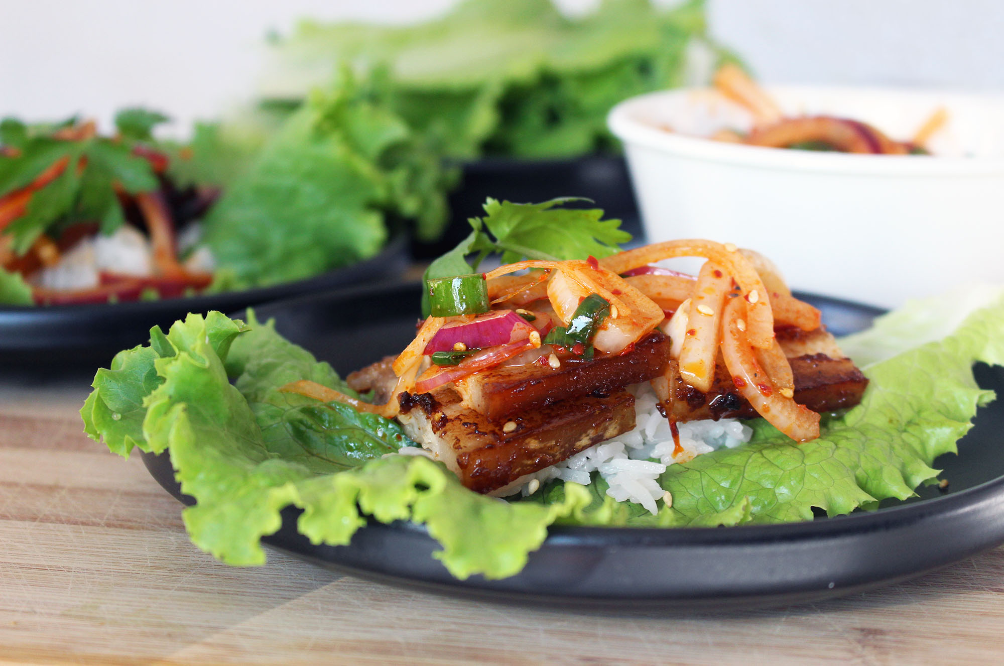 Korean Pork Belly Lettuce Wraps