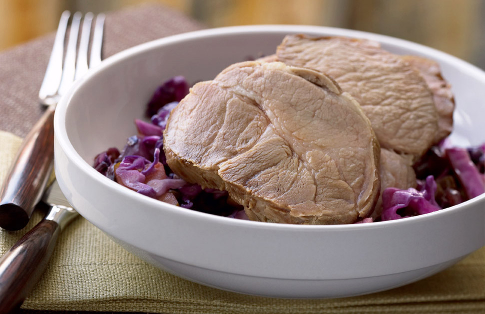 Blade Roast with Braised Red Cabbage